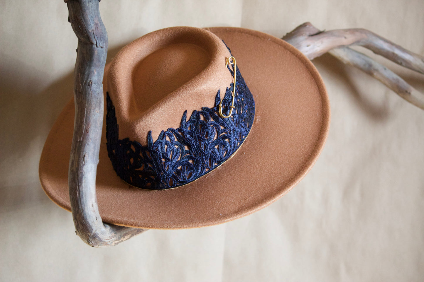 Navy Accent Fedora